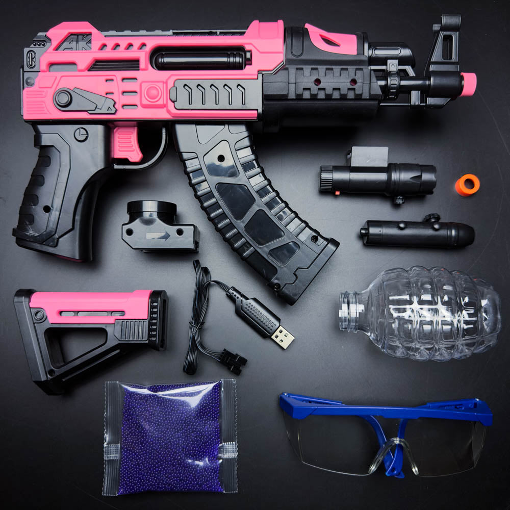 AKM Gel Blaster pink accessories